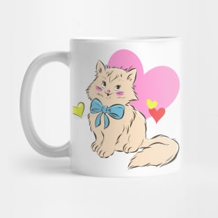 Cat Hand Drawn Cute Mug